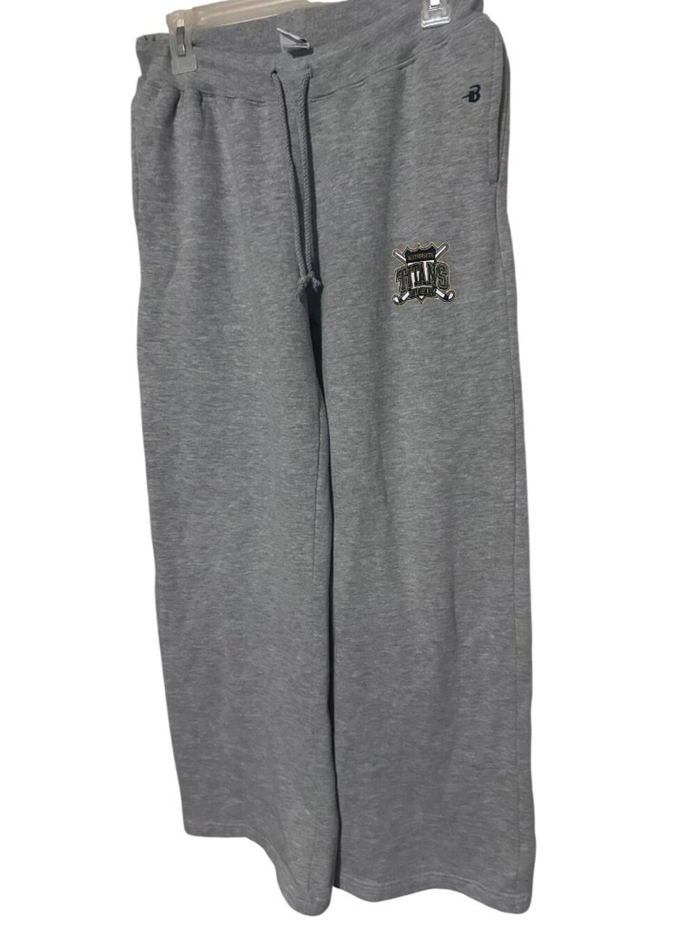 Badger Titans Field Hockey gray West Forsyth wide leg sweat pants size M